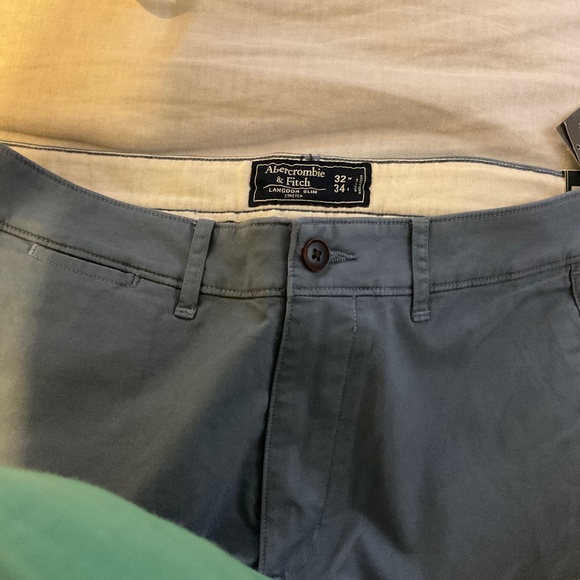 Abercrombie & Fitch blue slim pants 32x34 - Picture 2 of 10
